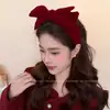 Faixa de Cabeça Outono e Inverno para Mulheres, Faixa de Cabeça de Aba Larga para Lavar o Rosto, Coque de Cabelo Retrô com Topo Alto, Acessório de Cabeça de Luxo Acessível para Uso Externo