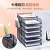 Suporte de Mesa para Arquivos Suporte de Metal para Arquivos Prateleira de Armazenamento para Escritório Prateleira de Ferro Multicamadas para Pastas Caixa de Armazenamento Estante de Livros Arquivo
