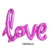 Globo grande de 43 pulgadas con letra LOVE de una pieza en oro rosa, romántico, declaración de amor para el Día de San Valentín, globo de película de aluminio al por mayor