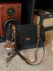 Bolso de Hombro Retro de Retazos Mate con Cadena para Mujer 2025 Invierno Nuevo Elegante Casual de Gran Capacidad