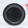 Bandeja de papel desechable para niños de jardín de infantes, hecha a mano, bandeja para pintar, tarta de cumpleaños, barbacoa, bandeja redonda para la cena, venta al por mayor de fábrica
