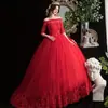 Vestido de Noiva Vermelho de Um Ombro 2026 Novo Estilo Vestido de Noiva com Nó Central, Comprimento no Chão, Tamanho Grande, Emagrecimento, Estilo Princesa, Simples, Primavera/Verão