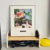 Susurro verde: Arte de Pared para Sala de Estar Bauhaus, Pintura Decorativa de Alta Gama, Arte de Figura Abstracta, Arte de Exhibición de Mesa