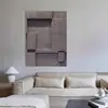 Estilo Wabi-Sabi Pintura Decorativa de Pared de Fondo para Sofá de Sala de Estar Arte de Nicho Retro Pintura Colgante de Entrada de Dormitorio de Alta Gama