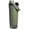 Venda Quente Transfronteiriça Estilo Stanley Garrafa Shaker para Exterior Aço Inoxidável de Camada Dupla Copo Térmico para Armazenamento Frio Grande Capacidade Copo de Mão