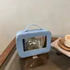 Bolsa de Maquiagem Transparente de Grande Capacidade Nova Moda Primavera 2026 Versátil Armazenamento de Viagem Simples Bolsa de Higiene Pessoal