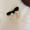 Goma para el pelo suave de lunares estilo coreano para mujer, Diadema de perlas de alta gama, Elástico para el pelo para coleta baja, Accesorio para el pelo