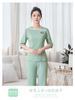 Venta al por mayor en stock traje de overol para salón de belleza para mujer primavera y verano de alta gama belleza médica SPA salón de salud uniformes de técnico de pedicura