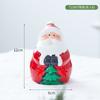 Muñeco de nieve de cerámica navideño, muñeco para árbol, decoración creativa de árbol de Navidad, decoración de hombre mayor, diseño de escena para ventana de hotel