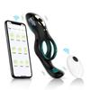 Fabricantes de produtos para adultos atacado Controle remoto sem fio APP Jerry anel duplo choque duplo anel de trava de silicone produtos para marido e mulher