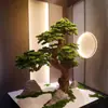 Escalera de Jardinería Fondo del Paisaje Esquina de Sala de Estar Sala de Té Ventana de Exhibición Arreglo Interior Plantas Decorativas Adornos