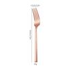 Cubiertos Occidentales Engrosados de Acero Inoxidable 304 Transfronterizo Mango Hexagonal Lijado Cuchillo para Carne, Tenedor y Cuchara Hogar Hotel Tenedor y Cuchara para Postre