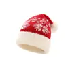 Gorro para Bebé, Lindo Gorro de Navidad, Gorro de Lana de Invierno, Gorro Cálido de Punto con Protección para las Orejas para Bebés y Niños Pequeños, Gorro Rojo de Tejer, Estilo Coreano
