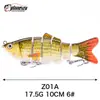 Venta al por mayor del fabricante Señuelos de Pesca Realistas de Múltiples Secciones Más Vendidos 10 cm-6 Secciones-6 Secciones Señuelo Cebo Cebo Duro Cebo Falso