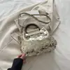 Bolso tote de un solo hombro de moda para mujer, nuevo bolso de lentejuelas de moda 2026, bolso casual de nicho único y elegante para el día a día