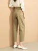 Pantalones Harem Cortos de Pierna Recta Casuales Sueltos de Cintura Alta con Caída de Modal para Mujer Nueva Colección Primavera Xingge