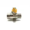 Válvula de Gas Espesa de Cobre Válvula de Gas Gas Natural Calentador de Agua Válvula de Bola Válvula de Ángulo Recto Válvula de Bola con Rosca Exterior Interruptor de Gas Natural