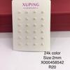 Pendientes de Tachuela Mini Circonita Chapados en Aleación de Cobre Xuping Jewelry Lujo Ligero Nicho Sencillos Pequeños Pendientes para Viajes Diarios para Mujeres Venta al por Mayor