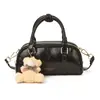 Bolsa de Ombro Retro Estilo Coreano para Mulheres 2025 Novo Modelo Versátil Bolsa Boston Bolsa Transversal Casual Bolsa de Mão Bolsa Fashion