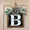 Yzm Cartas Inglesas Transfronterizas Decoración Personalizada para Puerta Principal Colgante para Puerta Accesorios Artesanías de Madera