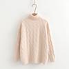 Suéter Base Interior de Cuello Alto Estilo Perezoso para Mujer Otoño e Invierno 2024 Nuevo Top Grueso Corto Pequeño