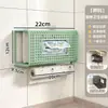Suporte de Parede para Pessoas Preguiçosas, Filme Plástico, Pano de Cozinha, Rolo de Papel Toalha, Suporte de Papel Toalha, Prateleira de Armazenamento sem Furos, Caixa de Lenços