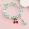 Pulsera de Joyería de Nuevo Estilo, Joyería de Cuentas de Cristal Estilo Coreano, Pareja, Estudiante, Pulsera Infantil, Joyería para Niñas al por Mayor