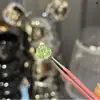 Pendientes de Acero de Titanio con Diamante Corte Milenio de 8mm, Destello Explosivo, Lavables, Sin Molestias al Dormir, Moda con Temperamento, Más Fáciles de Combinar con Clavos de Hélice Auricular