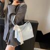 Bolso de Hombro de Encaje Estilo Coreano para Mujer 2025 Nuevo Moderno Sencillo Bolso Tote de Axila a la Moda Casual Bolso Balde