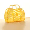 Cesta Portátil para Artículos de Tocador, Cesta Versátil Hueca para Compras y Snacks, Cesta de Baño Plegable Portátil Grande, Cesta Portátil para Frutas