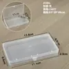Caja de Embalaje de Plástico Transparente Caja de Exhibición de Muestras de Herramientas de Ferretería Caja de Embalaje de Piezas Organizador de Accesorios Caja de Almacenamiento de Tarjetas