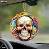 Nuevo Acrílico Transfronterizo Halloween Calavera Colgante para Coche Decoración para Fiesta en Casa Decoración para Mochila