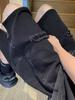 Shorts de mezclilla rotos para hombre, verano, delgados, con cremallera lateral, divididos, pantalones casuales, estilo americano, retro, modernos, de marca, pantalones de cinco puntos