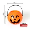 Linterna de Calabaza Grande para Halloween, Cubo de Calabaza Portátil con Luces, Accesorios de Decoración para Bar KTV, Linterna de Calabaza Cubo Brillante