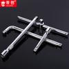 Marca Dichuang 1/2 Barra Deslizante Curva Larga y Corta Joystick de Arco Enchufe en Forma de L Llave de Tubo Automotriz Reparación de Neumáticos Métrico Accesorios de Enchufe