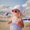 Chapéu de Sol para Bebê Chapéu de Praia para Menina de Primeira Infância Chapéu de Verão Ajustável para Exterior Proteção Solar para Bebê Chapéu de Sol Chapéu de Sol para Pesca de Bebê