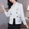 Chaqueta Chaleco Jacquard de Acetato Bordado Calidad Garantizada Primavera y Otoño Nuevo Cuello Alto Estilo Nacional Chino Retro Nuevo Chaleco