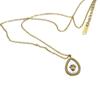 Colar feminino com pingente de rosa em relevo estilo retrô, pingente de coroa de diamante em aço titânio, corrente para clavícula
