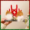 Diadema Linda de Reno Estilo Bosque Disfraz Cosplay Pinza para el Pelo de Astas Europeas y Americanas Adorno para el Cabello Pinza para el Cabello Prop para Fiesta Check-in Fotográfico