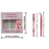 Kit de Cílios Postiços Transfronteiriços, Cílios Postiços de Girassol, Tridimensional, Raízes Transparentes, Cílios Postiços Longos e Enrolados, Maquiagem de Beleza Coreana