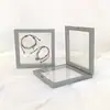 Caixa de Exibição para Broche, Pingente, Relógio, Joias, Caixa de Armazenamento, Brinquedo de Mesa, Embalagem, Caixa de Exibição Grande Tamanho com Filme Ins