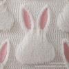 Funda de almohada de conejo bicolor para Pascua transfronteriza, felpa, cojín para sala de estar, sofá, decoración de fiesta, almohada al por mayor