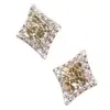 Pendientes de Estilo Francés de Lujo Ligero Personalidad Retro con Tachuelas de Diamante Escama de Dragón Hielo Triturado, Pendientes de Moda, Dinámicos, Simples y Exquisitos