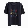 Verano Lindo Hecho a Mano Estéreo Fruta Manga Corta Camiseta Diseño Estampado Copo de Nieve Algodón Estilo Coreano Casual Hombro Derecho Top