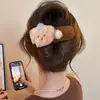 Pinza de Pato de Felpa para Otoño Temprano Pinza Grande para el Cabello Pinza Trasera para el Cabello de Mujer Pinza de Una Sola Palabra de Alta Gama Pinza de Tiburón Accesorios para el Cabello
