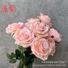 Buquê de Rosas Simuladas com 10 Flores Buquê de Casamento Flor Artificial Grande Adereço de Casamento Flor de Seda Decoração de Casamento