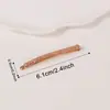 Golais Jewelry Pasador Lateral de Lujo Ligero para Mujer con un Toque de Alta Gama, Clip Fijador en Forma de U para Moños