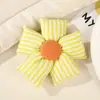 Accesorio para el Cabello con Lazo de Tela a Cuadros Estilo Coreano Flor de Cinco Pétalos Broche Accesorio Decoración para Bolsos Accesorios Venta al por Mayor