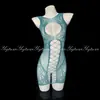 Bata Lencería con Diseño Hueco, Vestido de Malla Transparente, Entrepierna Abierta, Desgarrable, Provocativo Sexy, Ropa de Dormir sin Quitar, Tentador para Mujeres 7830