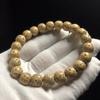 Pulseira de Círculo Único de Contas de Bodhi Zi Wen Hainan Xingyue para Brincar, Cor Amarelo Óleo de Frango, Semente Chen, Acessórios Masculinos e Femininos, Pulseira de Casal, Wen Play